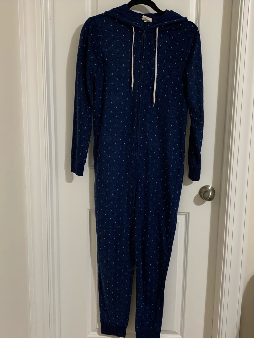Aeropostale Navy Blue Women’s One-Piece Hooded Pajama